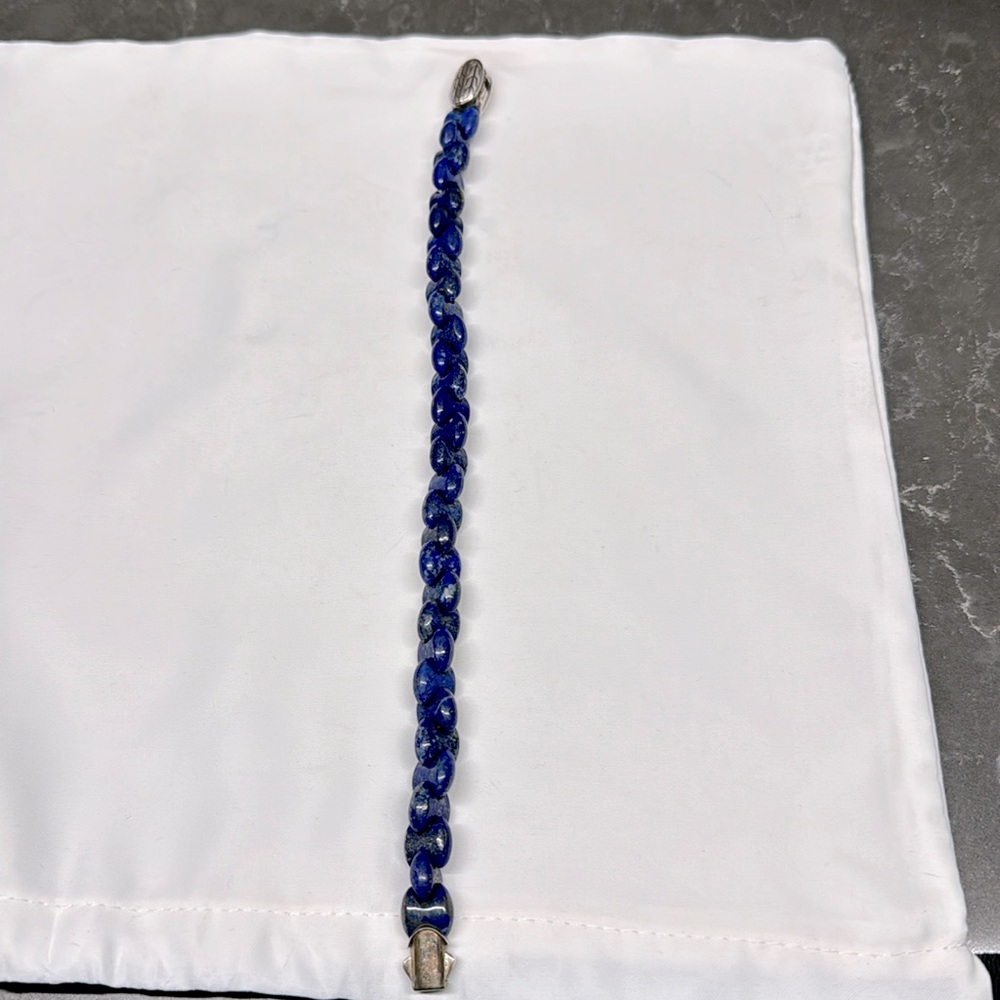 men's John Hardy bracelet with blue gray effect